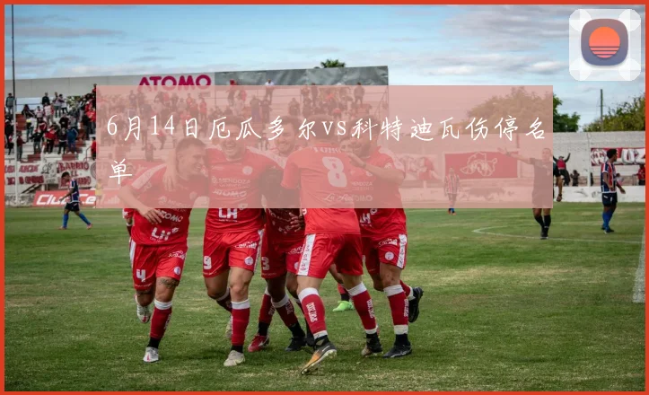 6月14日厄瓜多尔vs科特迪瓦伤停名单